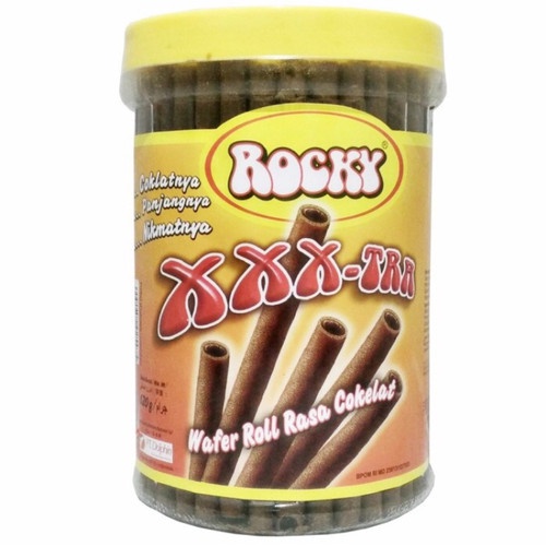 

Cho Cho Rocky XXX-Tra Wafer Roll Rasa Coklat 620gr