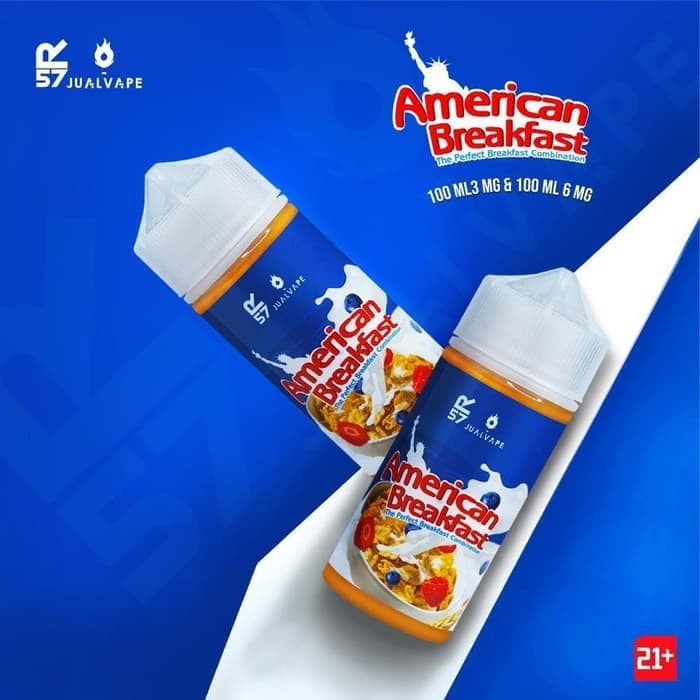 Liquid American Breakfast V2 100ML by R57 x Jualvape 100% Authentic