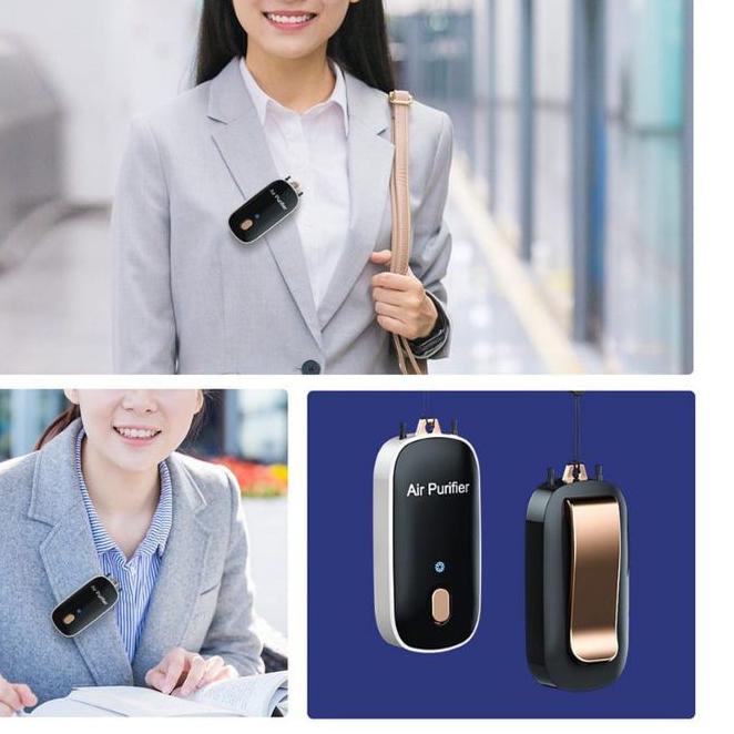 ➫ Kalung Air Purifier Clip K7 / Necklace & Clip Air Purifier 2 in 1 ★