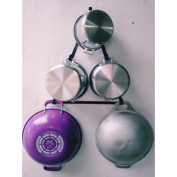 RAK PANCI DAN WAJAN / HANGER PANCI DAN WAJAN ❗️FREE BAUT ❗️