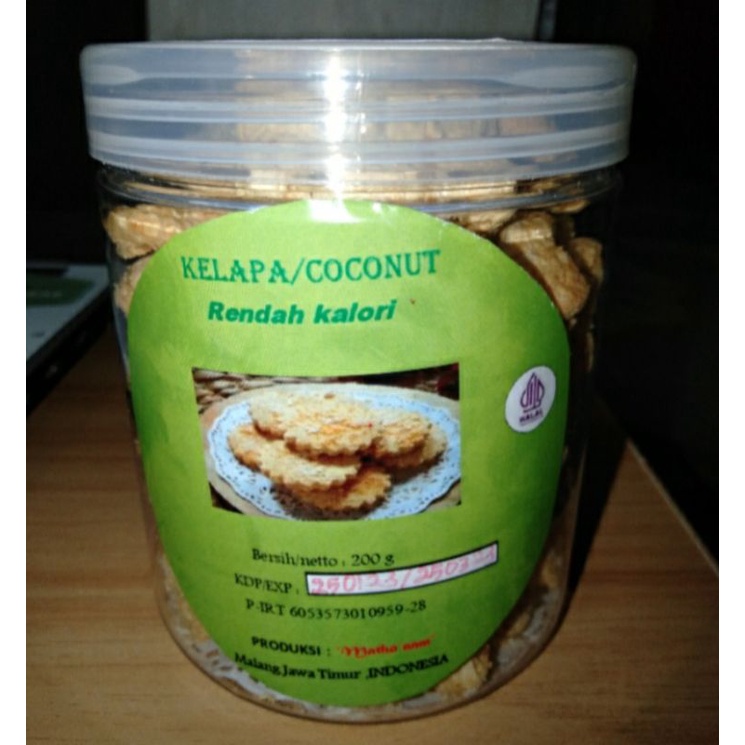 

kukis kelapa rendah kalori 200g