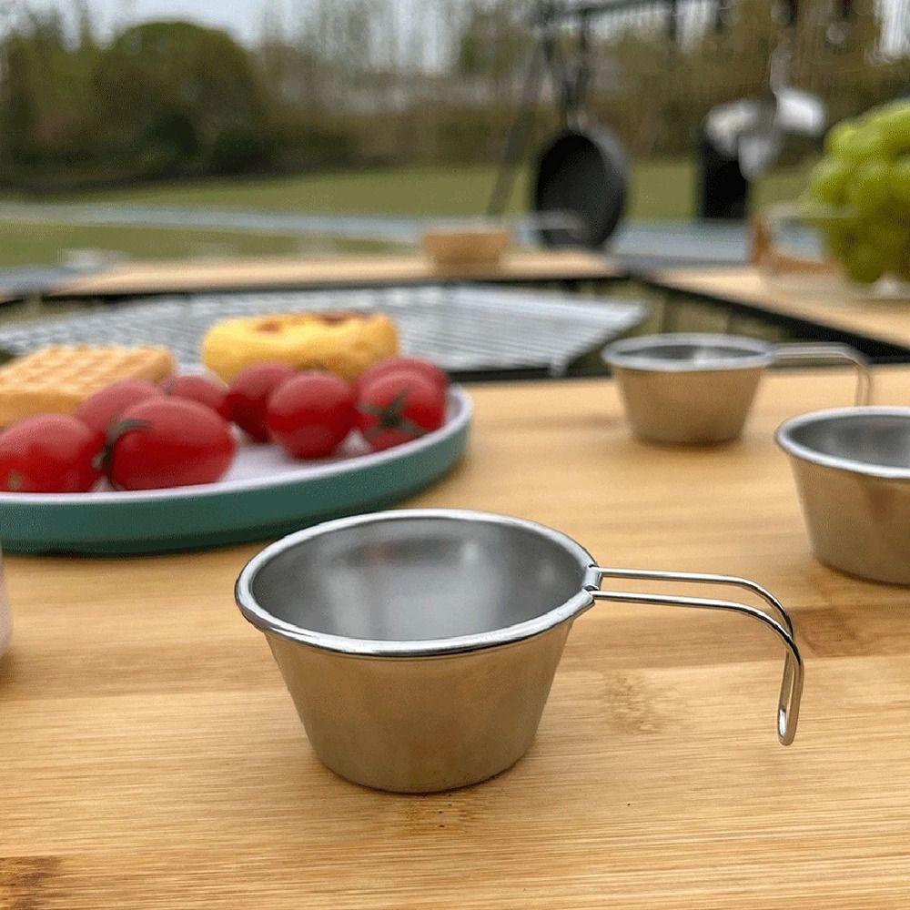 Lanfy Sierra Bowl Pegangan Panjang Ringan Stainless Steel Peralatan Makan Outdoor