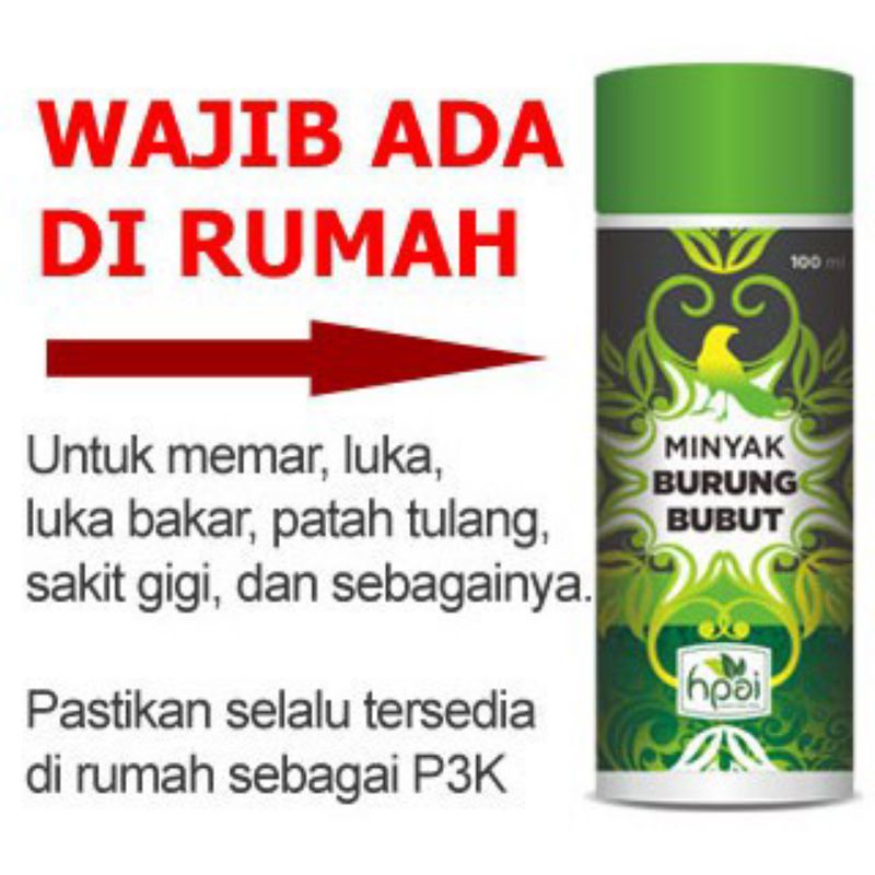 Minyak Herba Sinergi/Minyak burung butbut HPAI