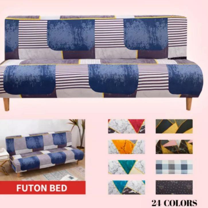 ➲ [TERLARIS] SARUNG SOFA BED INFORMA COVER SOFA BED MOTIF POLOS ELASTIS INFORMAS COVER BANGKU KURSI 