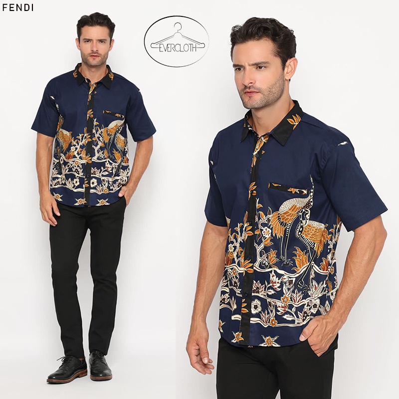 Evercloth Fendi / LUIS MAN STANDAR & JUMBO - Kemeja Batik Pria