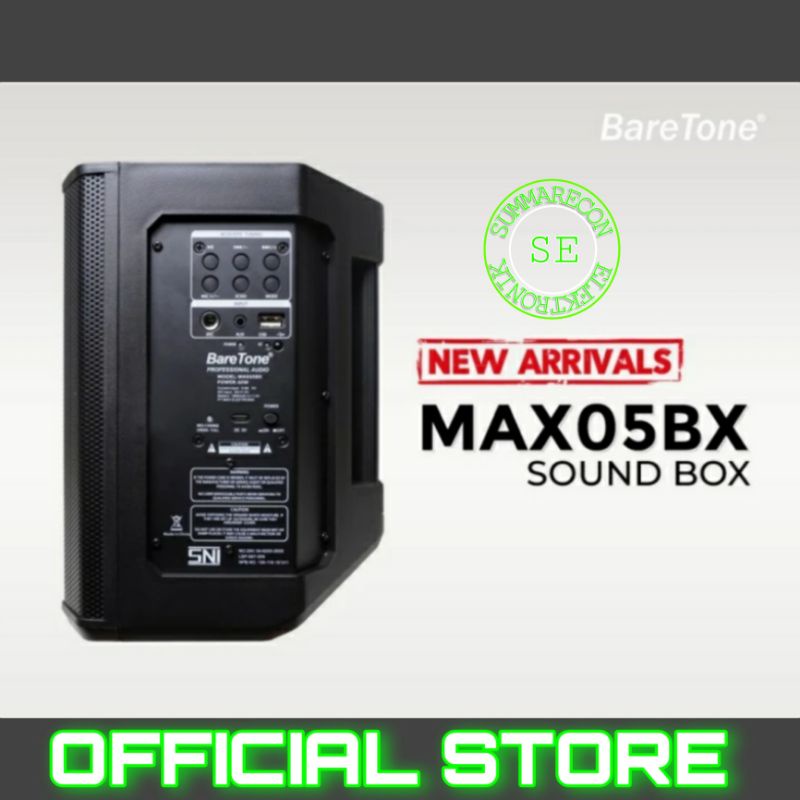 speaker portable baratone max05bx speaker karaoke 5 inch