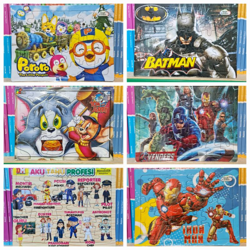 PUZZLE / PUZLE / PAZEL KARTON 30 KEPING MOTIF ANAK COWOK - MAINAN EDUKASI ANAK