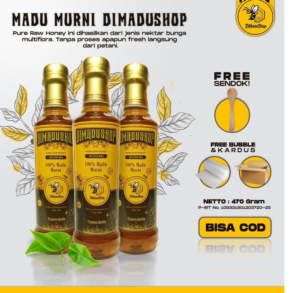 

✤ Asli - Murni 470Gr Nektar Multiflora 100% Pure Raw Honey ➸