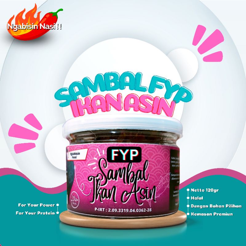 

Sambal FYP - Sambal Ikan Asin 120 gram | Sambal Pedo