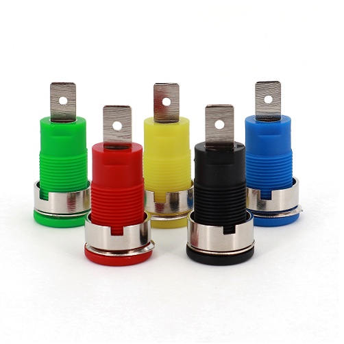 Terminal Socket Panel Mixed Safety Jack Banana Plug 4mm Insulated Binding Post Cover Isolator