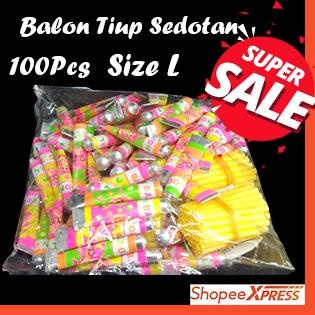 Pasti Terkini Balon 777 BESAR  / Balon Tiup Sedotan Jadul Ukuran Besar/Jadoel 100pcs/ Balon Odol