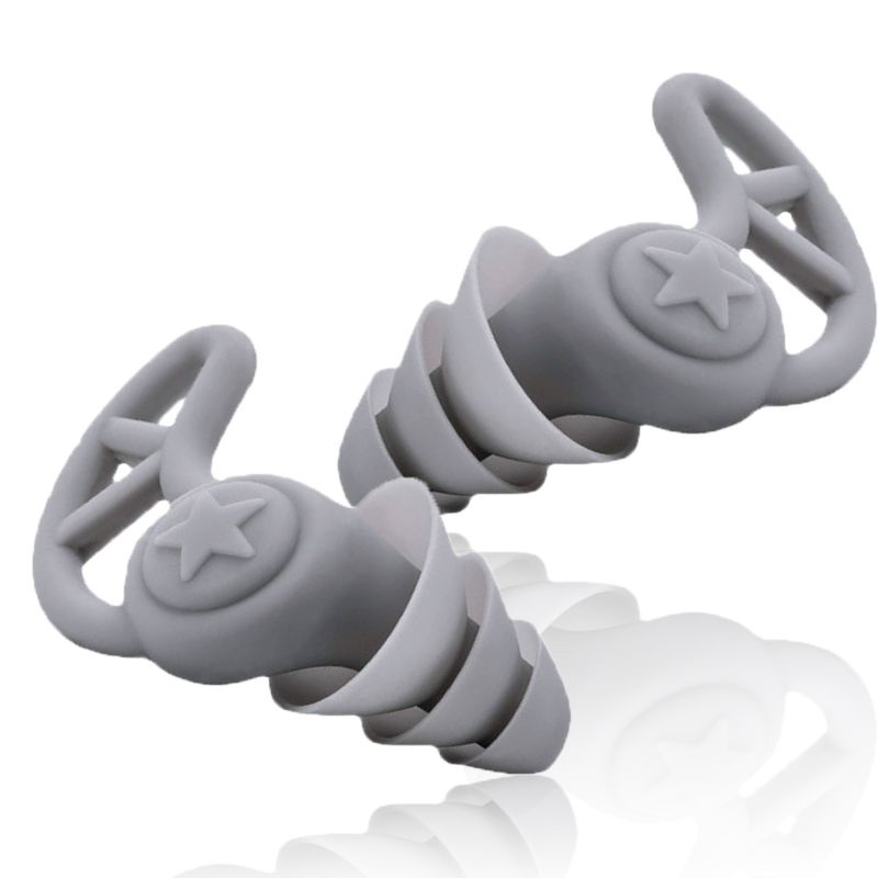 3 Layers Earplugs Tidur Peredam Suara Nyamanear Plug Peredam Suara Silicone Earplugs Noise Reduction Sleeping Earplugs