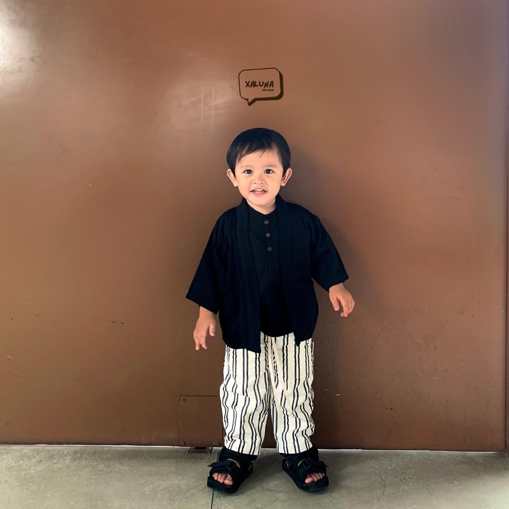 OUTER KIMONO ANAK | RAYON TWILL PREMIUM | MOTIF POLOS | PAKAIAN ANAK UNISEX