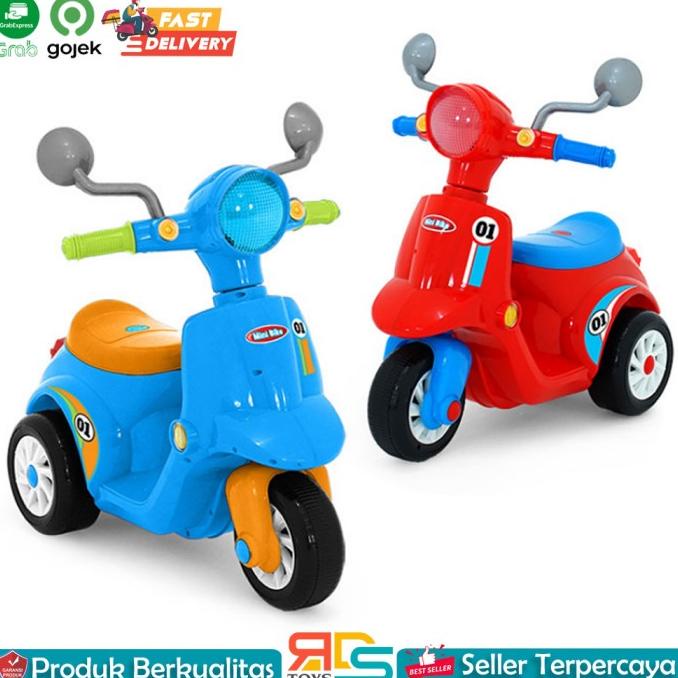 Mainan Motor Motoran Anak Dorong Vespa Mini Bike SHP 691 Ride On Car
