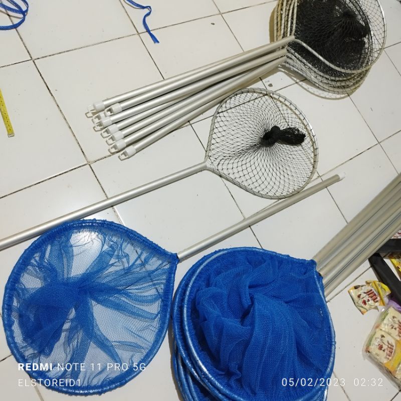 Serok IKAN Almini Panjang 100cm lebar 35cm dalam 40m Penangkap ikan