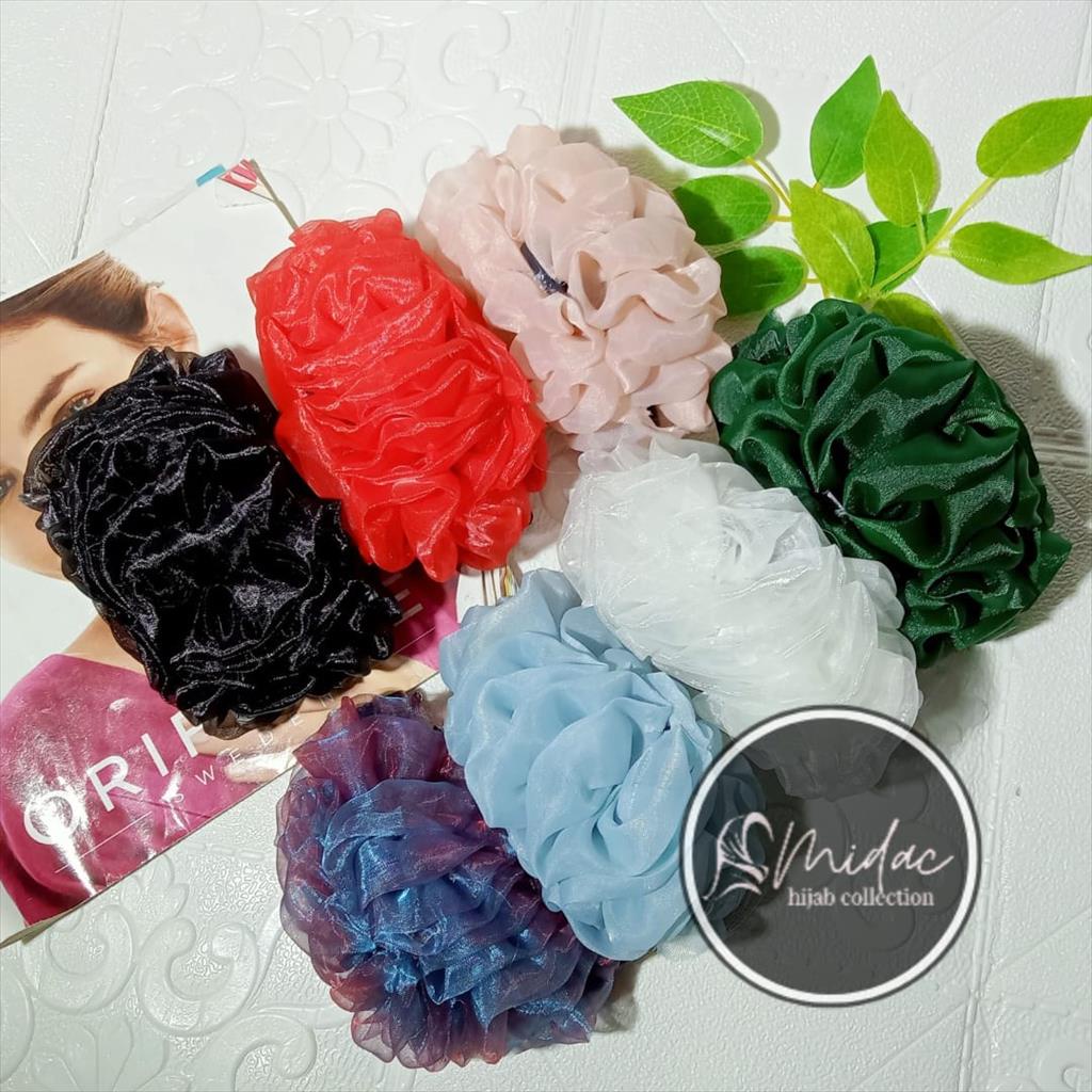 Jepit Hijab Jumbo Salon - Jepit Rambut Kain Premium  - Jepit Scrunchie