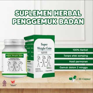 Image of PENGGEMUK BADAN VITAMIN OBAT GEMUK BADAN PENAMBAH BERAT BADAN SUPER WEIGHT GAIN ANAK DEWASA AMPUH (30KAPSUL)