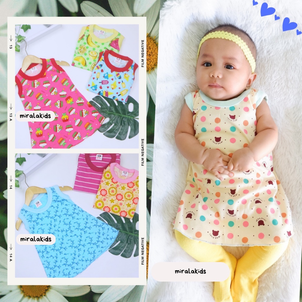 Dress Kutung Bayi dan Anak 0-5 Tahun - Daster Yukensi Anak Motif Lucu