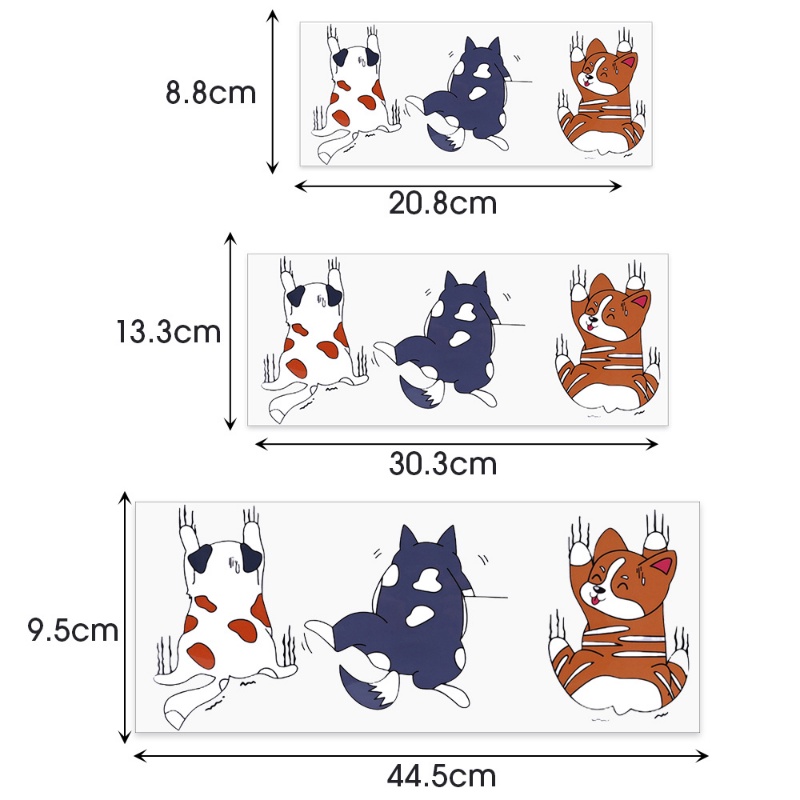 Lucu Kartun Auto Styling Sticker/Indah Panjat Anjing Decals Mobil Body Jendela Rumah Kulkas Stiker Hias