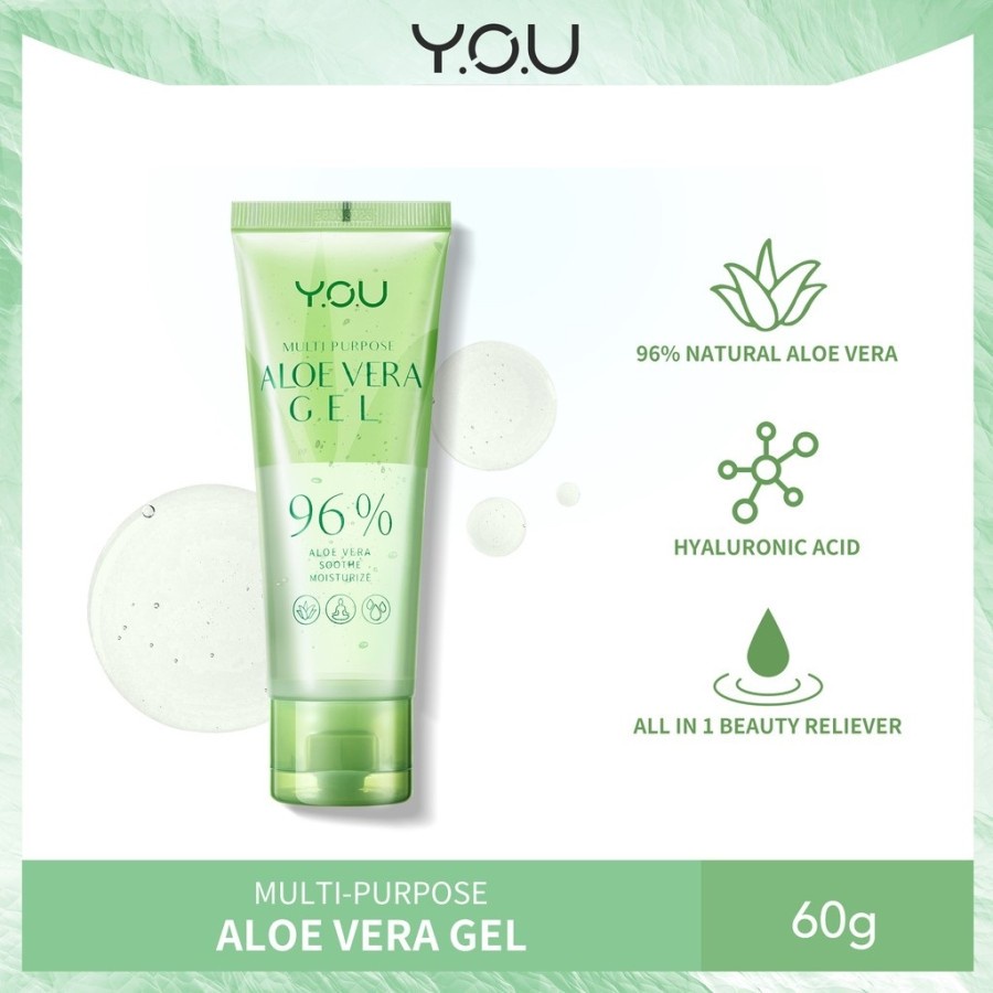 ✿ELYSABETHME✿ Y.O.U aloevera gel lidah buaya anti iritasi calming mengatasi kulit kering merah meradang