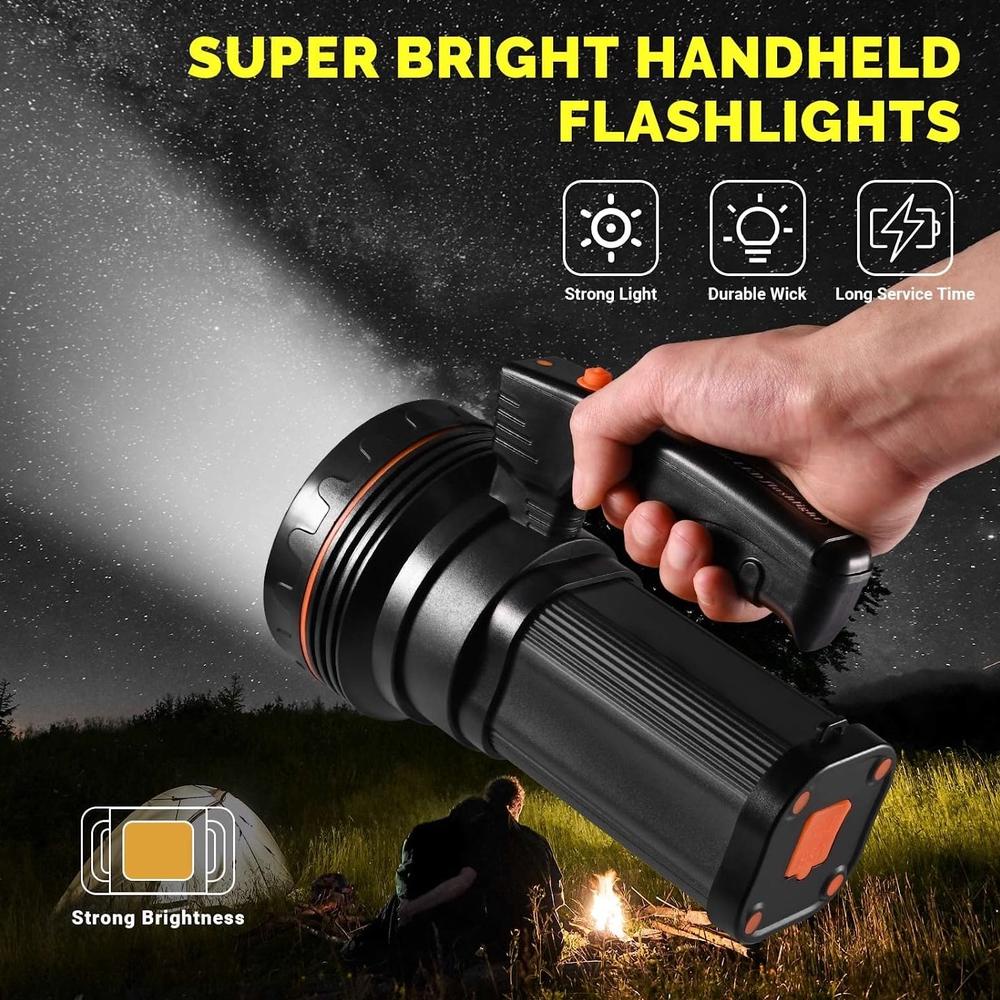 QYD Senter LED Super Terang Tahan Air IPx4 40 watt 6000 lumens Senter Multifungsi Power Bank Q953