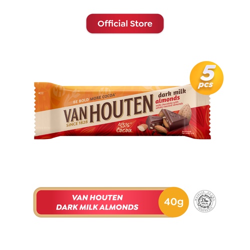 

Van Houten Dark Milk Almonds 40g x 5