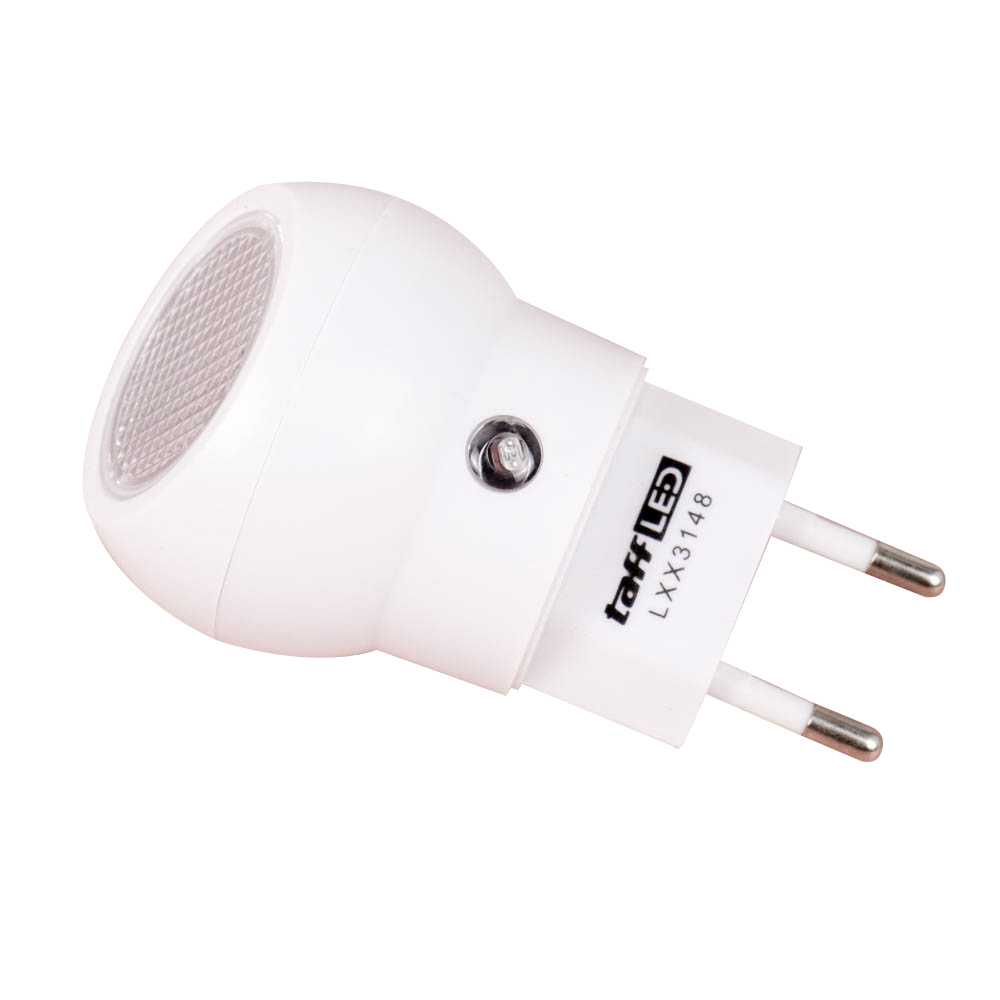 TaffLED Lampu Tidur LED EU Plug Sensor Cool White 240V 0.5W