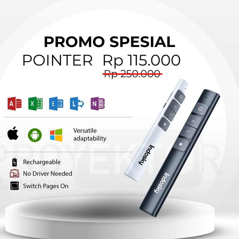 ► PROMO SPESIAL Indosky Pointer Original | Pointer Presentasi | Presenter Laser Pointer | Pointer Wi
