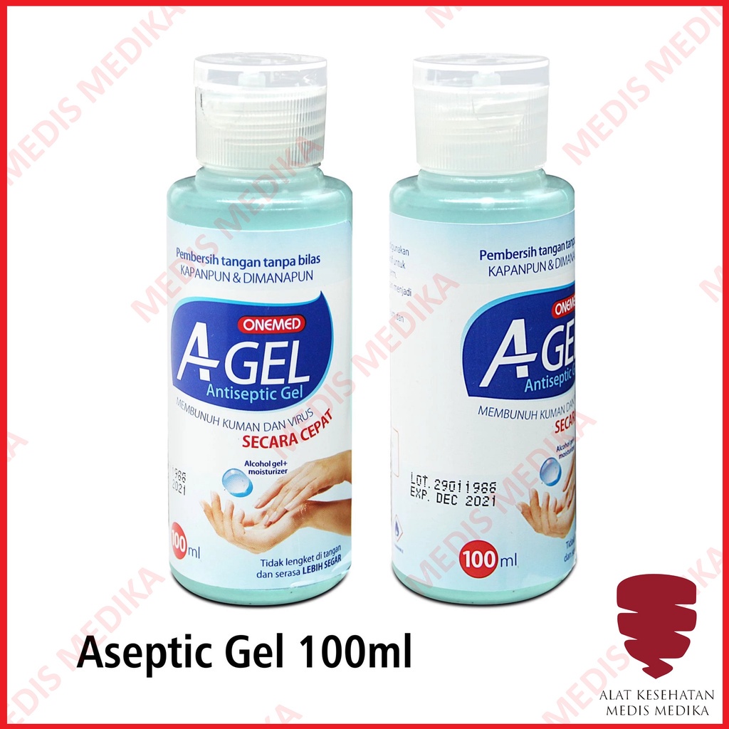 Aseptic A-Gel 100 ml Onemed Aseptic Hand Sanitizer Gel Antiseptic P3K Agel 100ml