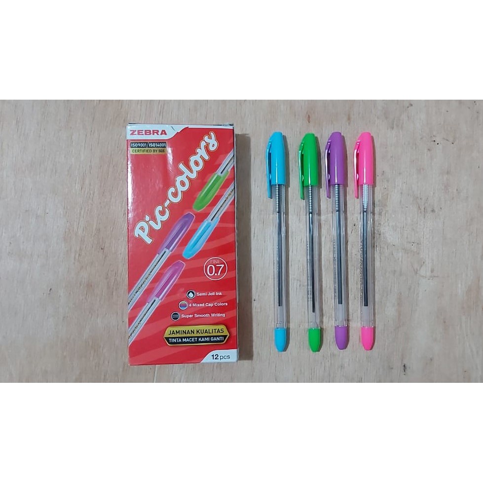 

Pen ZEBRA PICCOLO/PIC-COLORS Pulpen, Ballpoint 0.7 HITAM [1 PCS]