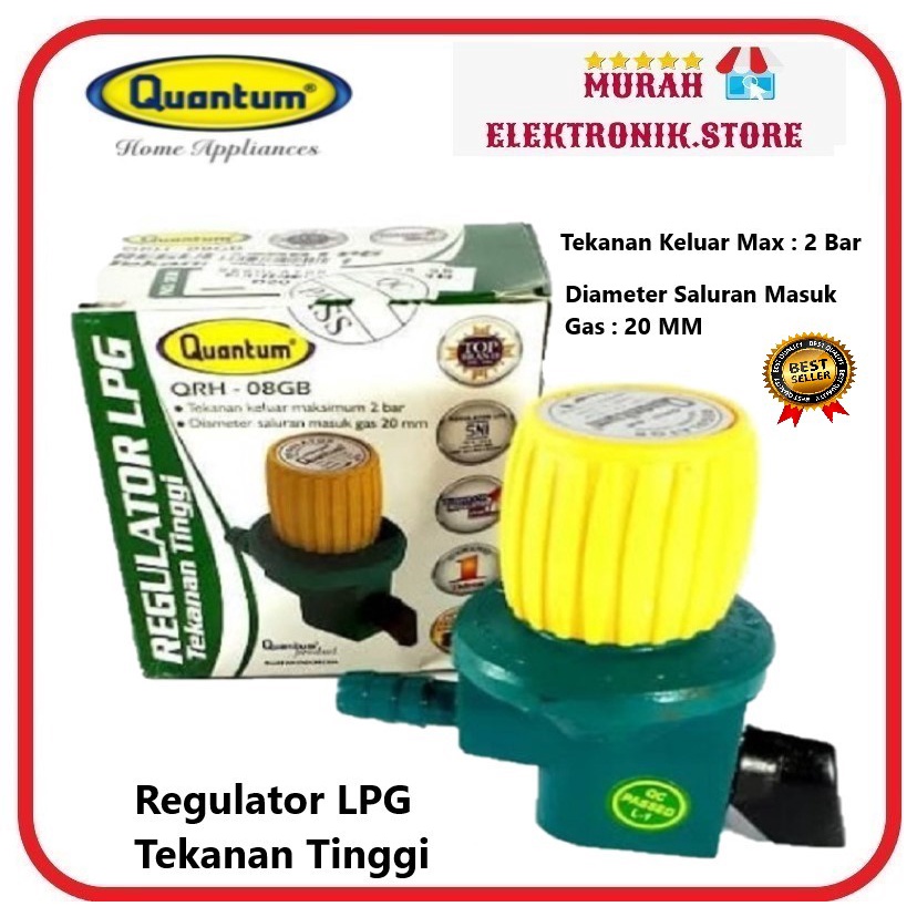 Regulator Gas Tekanan Tinggi Quantum QRH-08 Free Bubble