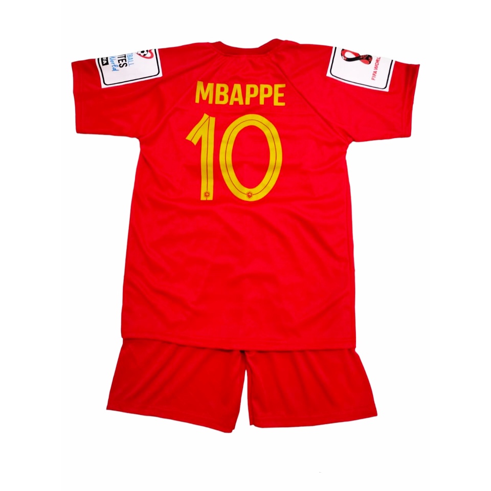 Setelan jersy Baju Bola Anak Prancis MBAPPE 2023 TerLaris!! COD