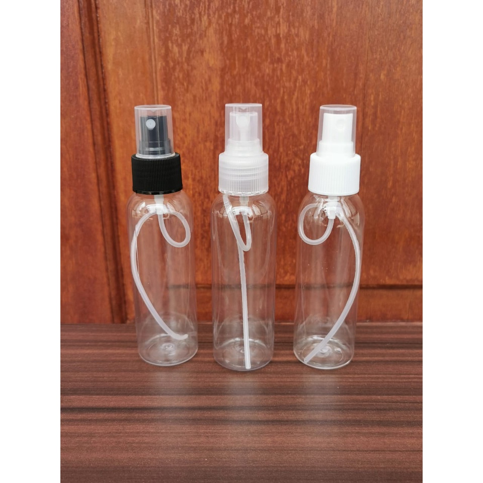 Botol SPRAY sprai Bright PET 100 ml 100ml Bening Clear Transparan (VC)