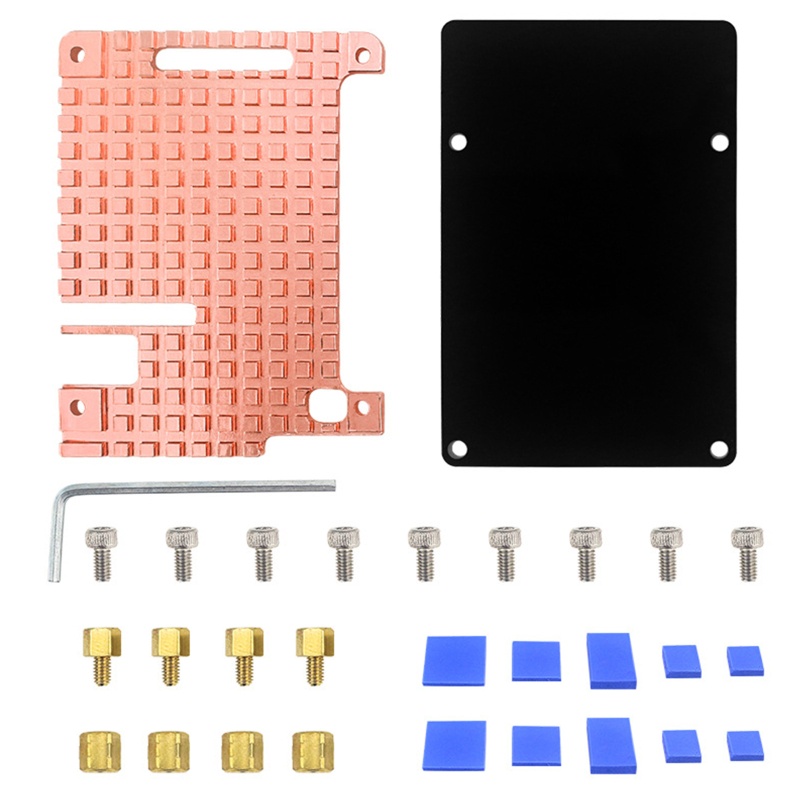 Bt Untuk Raspberry Pi 4B Kipas Heasink Raspberry Pi Tembaga Murni Heatsink Pendingin Kit Untuk Raspberry Pi 4B