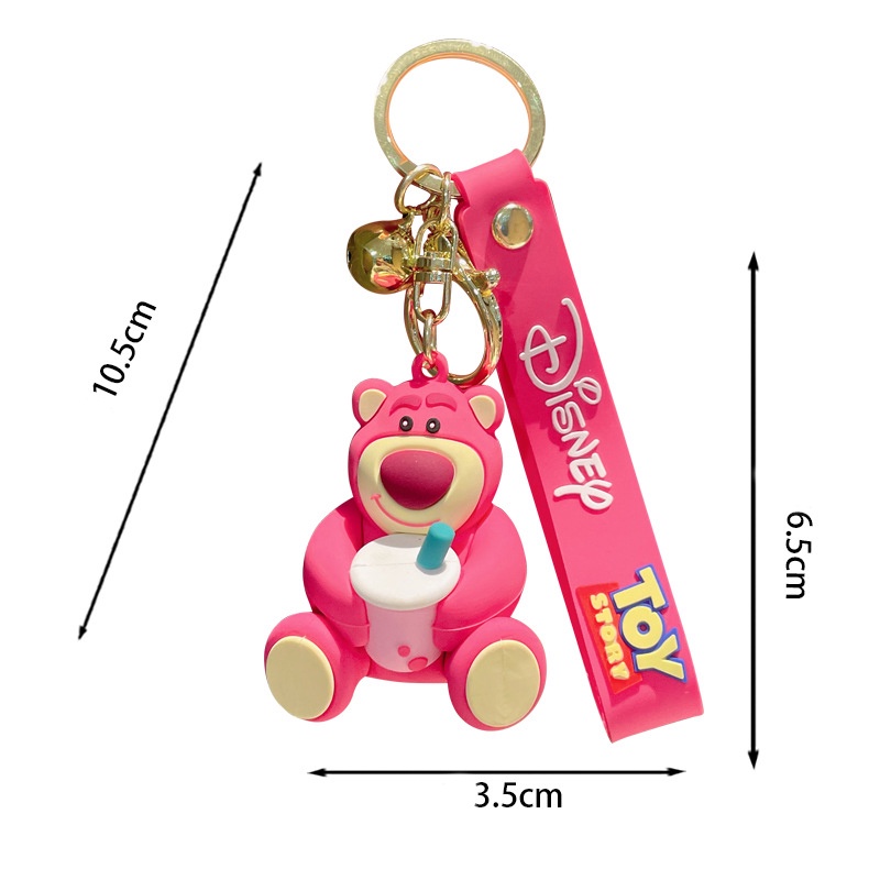 New Toy Story Gantungan Kunci Liontin Boneka Buzz Lightyear Keyring Fashion Pasangan Tas Ornamen