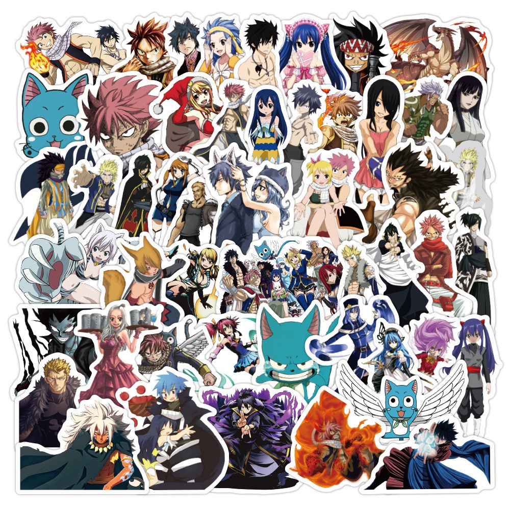 

Stiker anime Fairy tail isi 24 pcs Best Seller