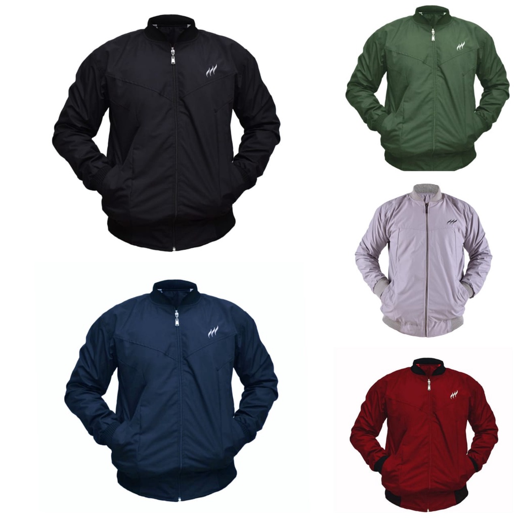 Jaket casual pria jaket parasut pria waterproof Bankers M,L,XL,XXL,XXXL