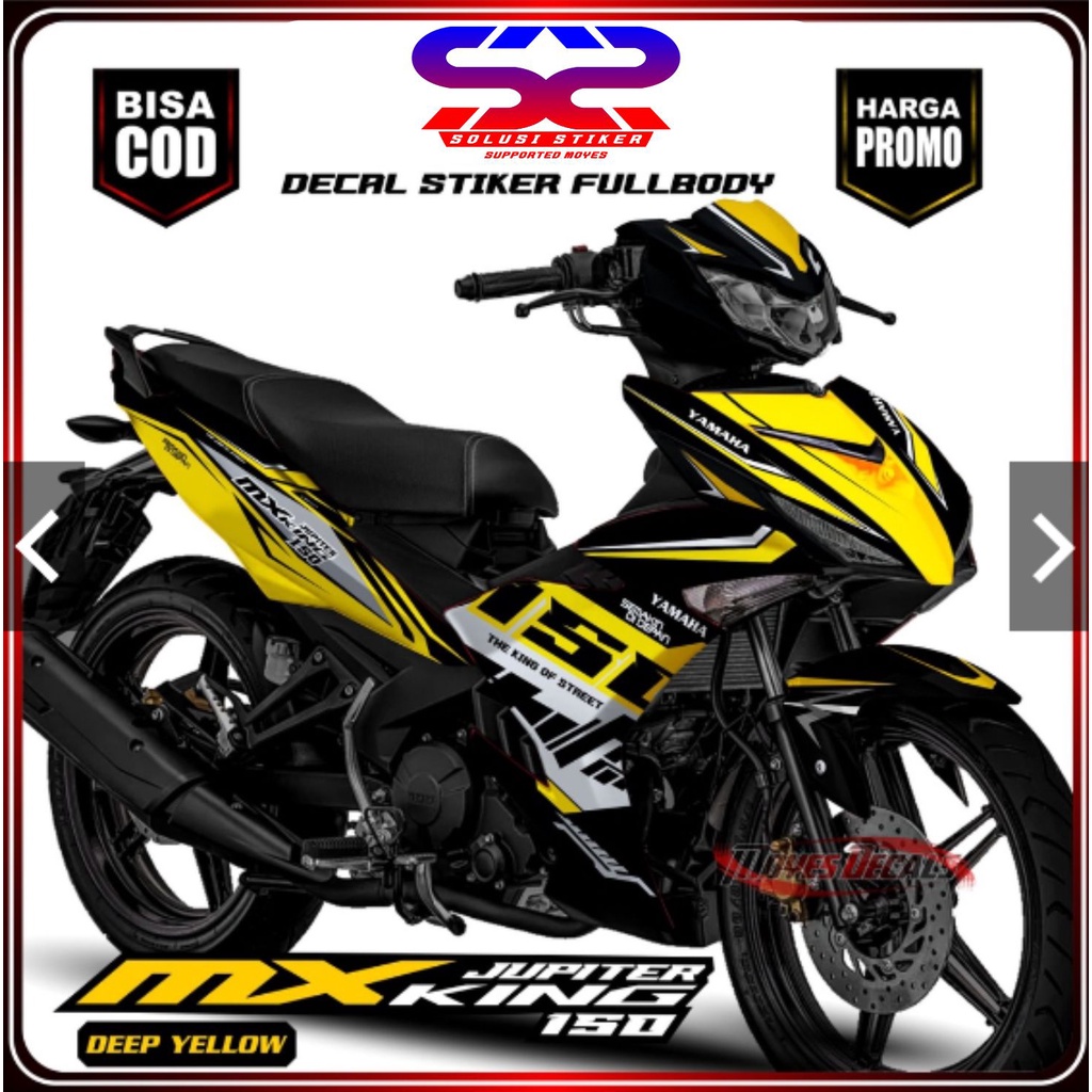 Decal Sticker Jupiter Mx KING 150 Motif/Kuning Full Body Decal Mx King FullBody