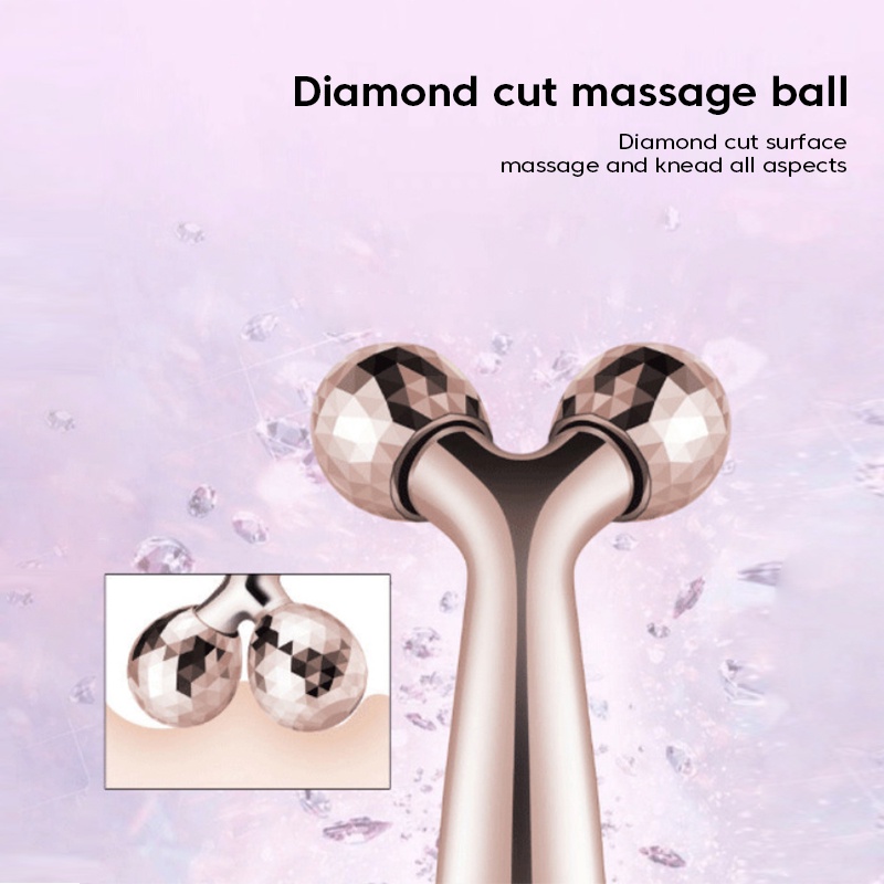 3d Massager Roller 360 Rotate Slim Face Full Body Shape Massager Penghilang Kerut Y Shape Massager Alat Pijat Wajah