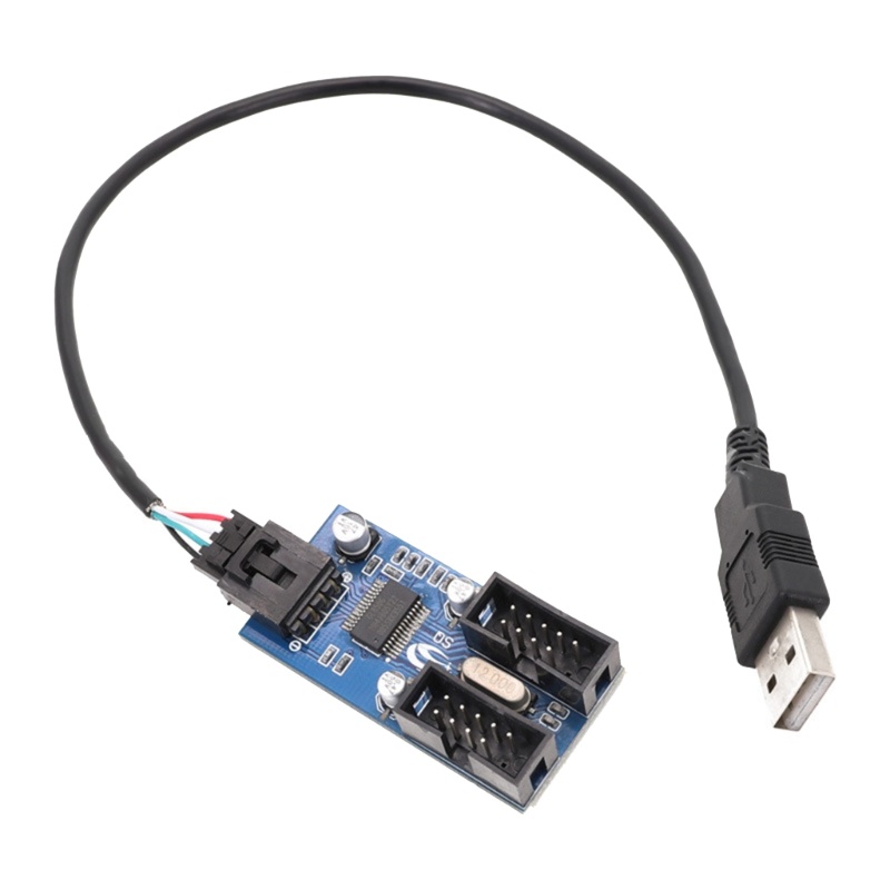 Btsg 1sampai2 Usb Male to 9Pin Female Extension Cable Hub Connector Kabel Adaptor