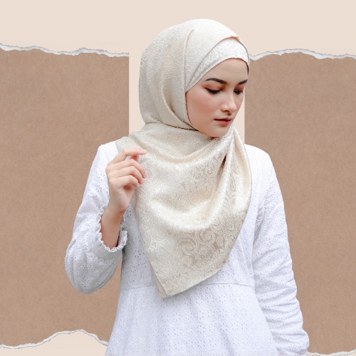 Hijab Segiempat Motif Jaguar Glitter Kerudung Motif Premium Jilbab Segiempat Motif