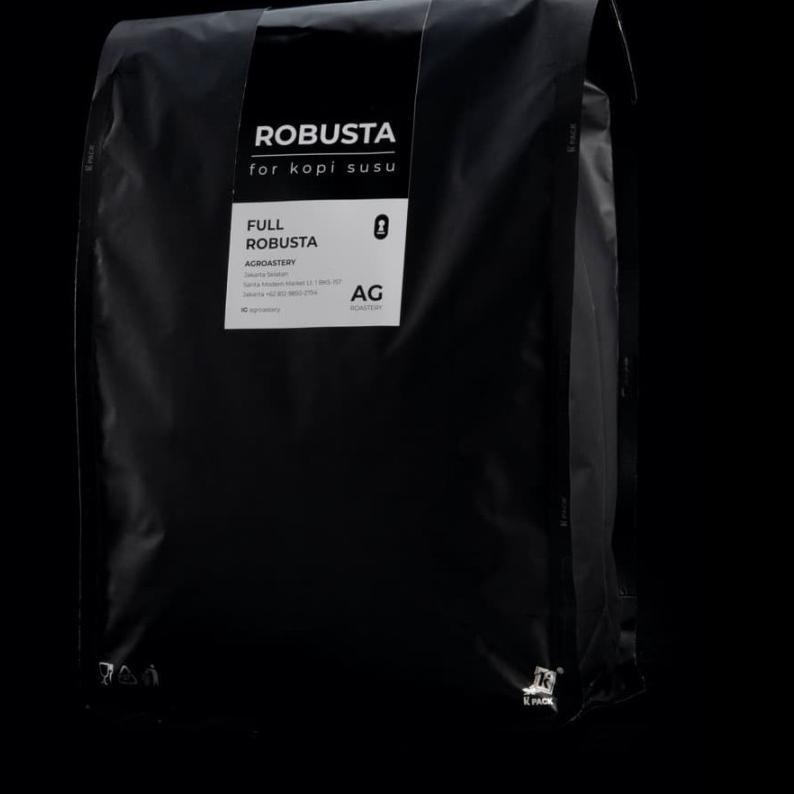 

☊ Biji Kopi Full Robusta Kopi Susu Ekonomis 1 KG | 1KG ♠