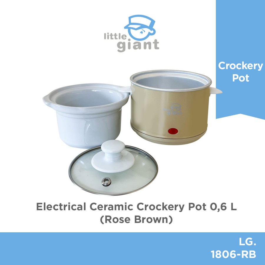 Little Giant LG1806 0.6L Slow Cooker | Alat Mpasi Memasak Makanan Bayi