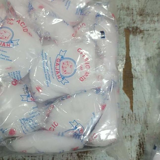 

➴ Citrun cap Gajah 1pak isi 20bungkus @50 gr - Citric Acid ✹