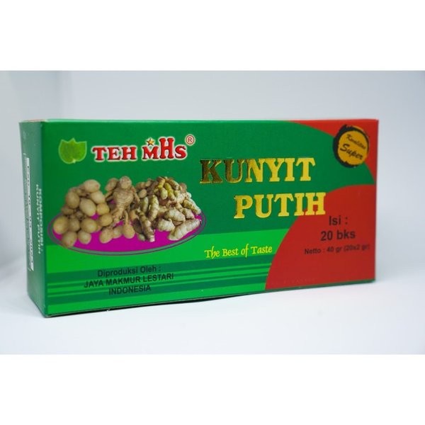 TEH MHS KUNYIT PUTIH TEH HERBAL 100% NATURAL