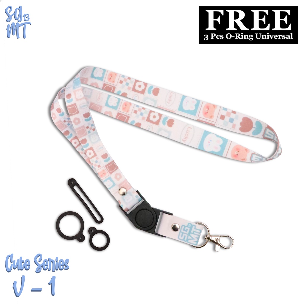 Lanyard CUTE SERIES Aesthetic Id card Name tag Gantungan Id card Gantungan HP Gantungan name tag