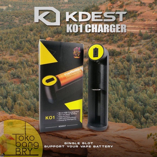 CHARGER 18650 BATERAI 1 SLOT KDEST K01 / CHARGER BATRE 18650 / 21700