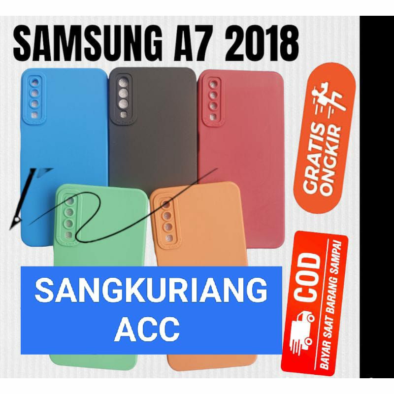 Softcase Pro Camera Samsung A7 2018 Softcase Slicon pro Camera