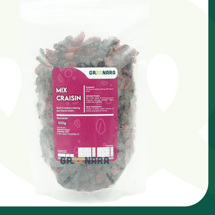 

➩ Greenara Craisin 500gr / Mix Dried Cranberry dan Raisin ✯