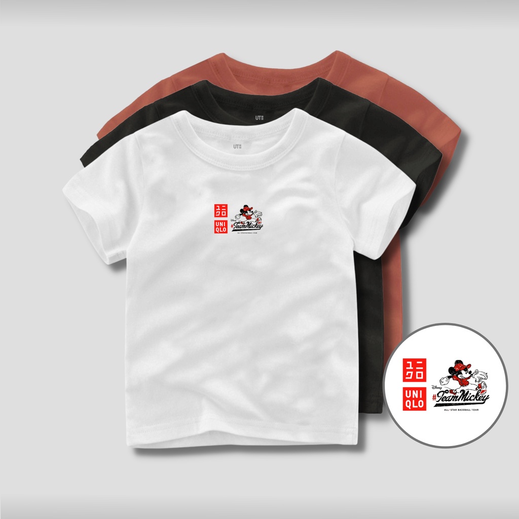 Kaos anak laki laki dan perempuan| Baju pakaian anak distro umur 1 - 12 tahun| Setelan atasan anak tanggung| Kaos import Polos anak bahan katun cotton combed 30s - KIDS-02